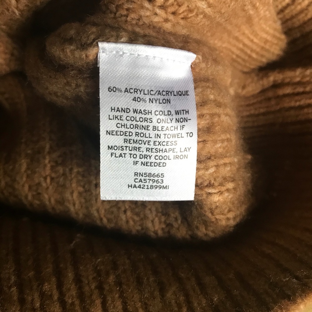 Halogen Oversized Mock Neck Rust Sweater I Or 1 - image 4